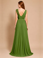 Chiffon Prom Dress with Appliques
