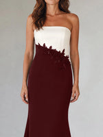 Trumpet Mother of the Bride Dress with Appliques
