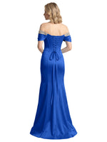 Corset Beaded Trumpet Prom Dress 