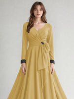 Stretch Satin Mother of the Bride Dress with Crystal