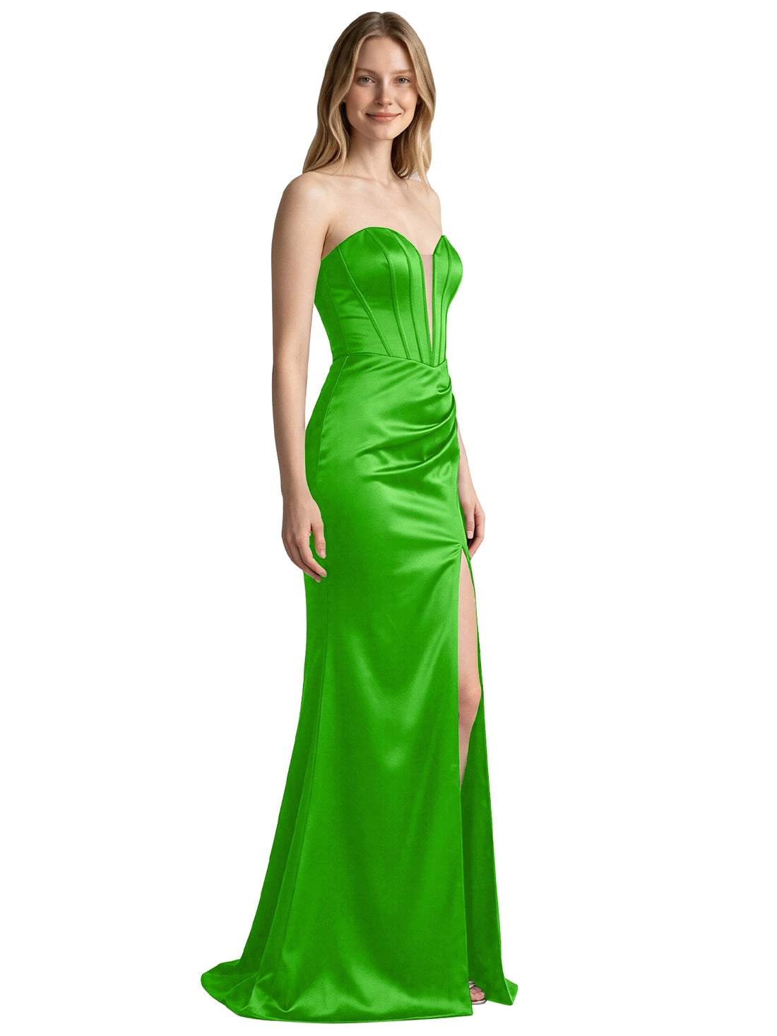 High Slit Sweetheart Prom Dress 