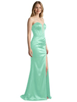 High Slit Sweetheart Prom Dress 