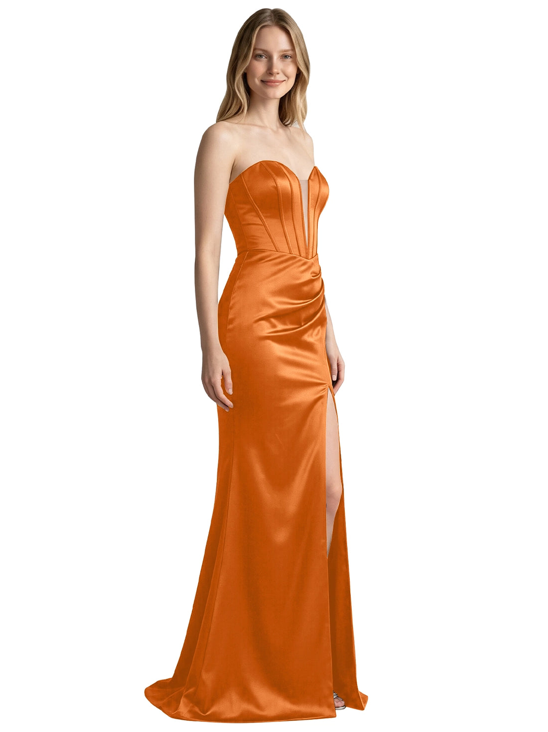 High Slit Sweetheart Prom Dress 