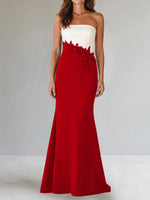 Trumpet Mother of the Bride Dress with Appliques