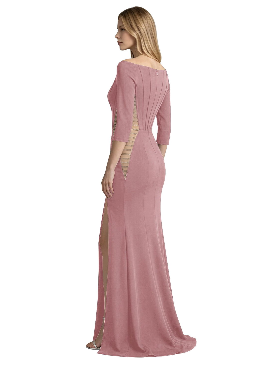 Side Cutout Slit Prom Dress 