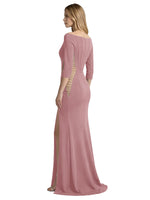 Side Cutout Slit Prom Dress 