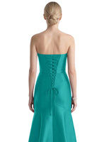 Strapless Ruched Bodice Prom Dress 