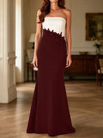 Trumpet Mother of the Bride Dress with Appliques