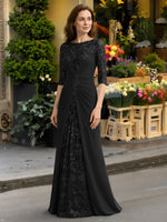Lace Mother of the Bride Dress with Applique 