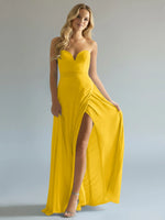 Sweetheart Bridesmaid Dress with Slit 