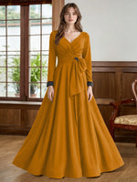 Stretch Satin Mother of the Bride Dress with Crystal