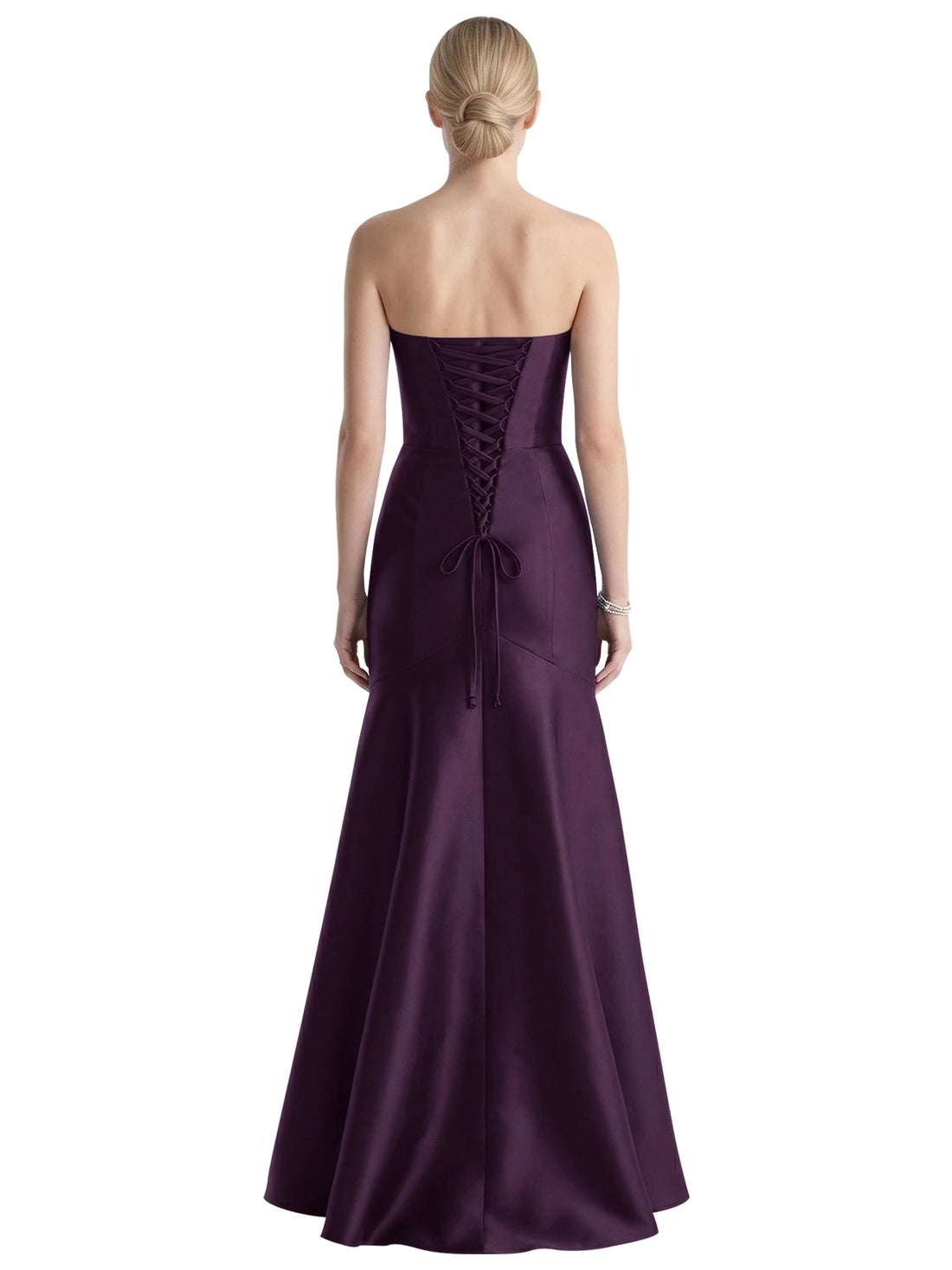 Strapless Ruched Bodice Prom Dress 