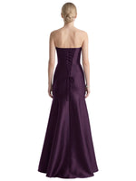 Strapless Ruched Bodice Prom Dress 