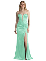 High Slit Sweetheart Prom Dress 