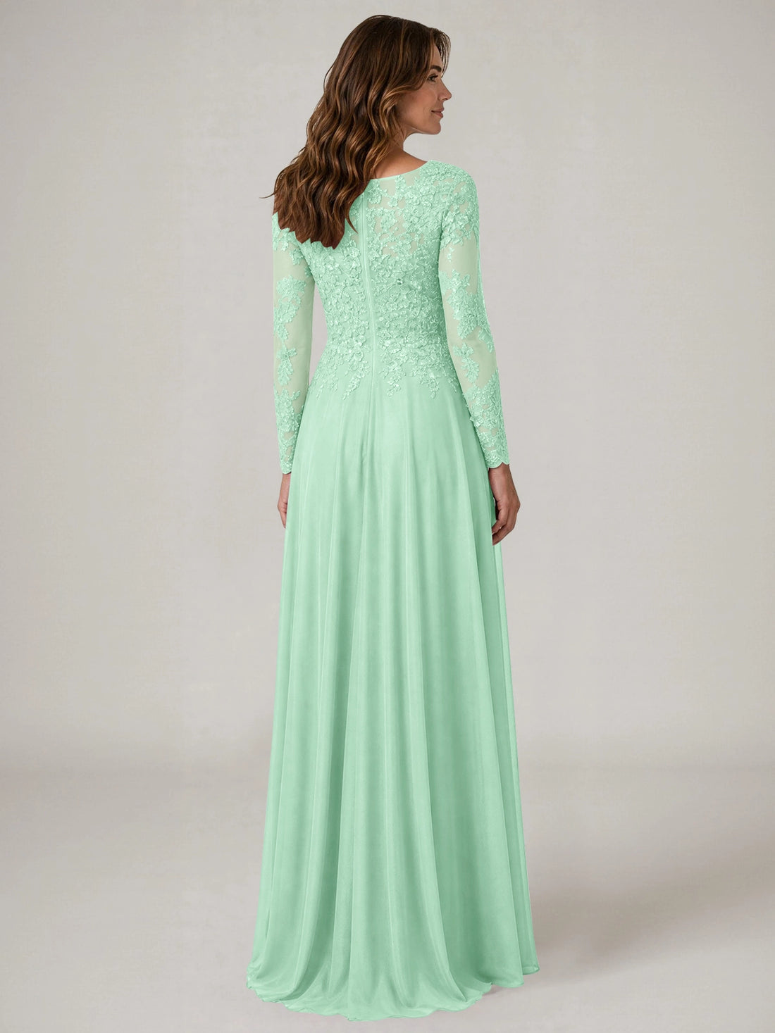 A-line Mother of the Bride Dress with Appliques