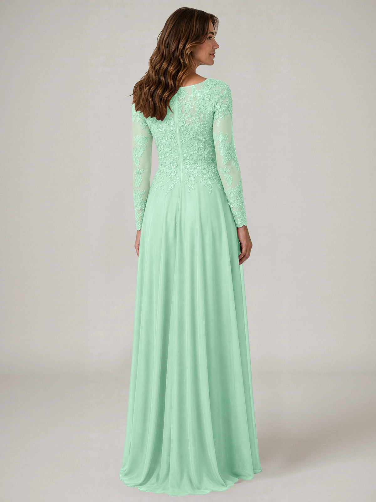 A-line Mother of the Bride Dress with Appliques