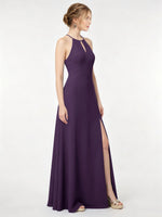 Chiffon Bridesmaid Dress with Halter 