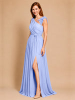 Chiffon Prom Dress with Appliques
