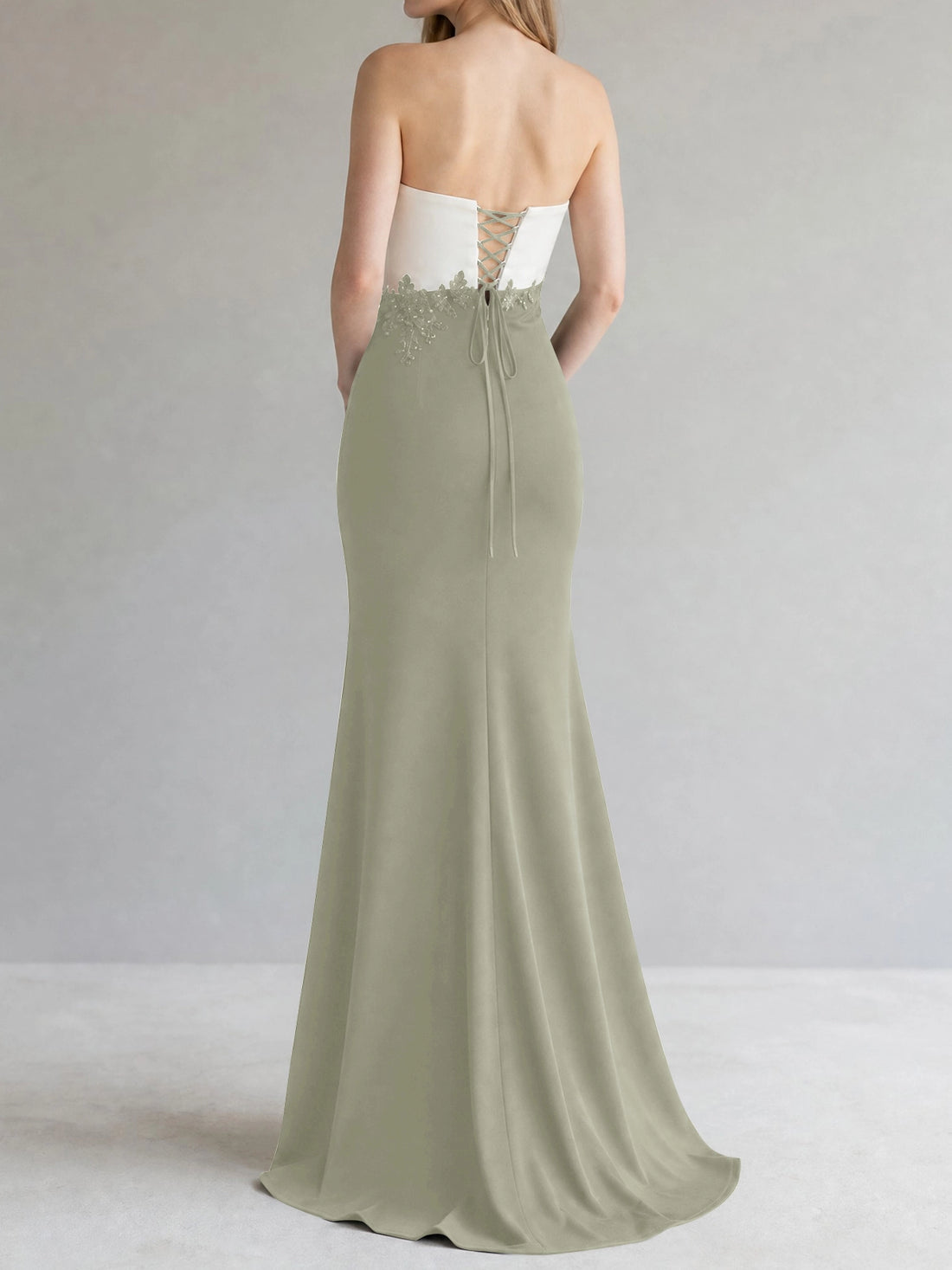 Trumpet Mother of the Bride Dress with Appliques