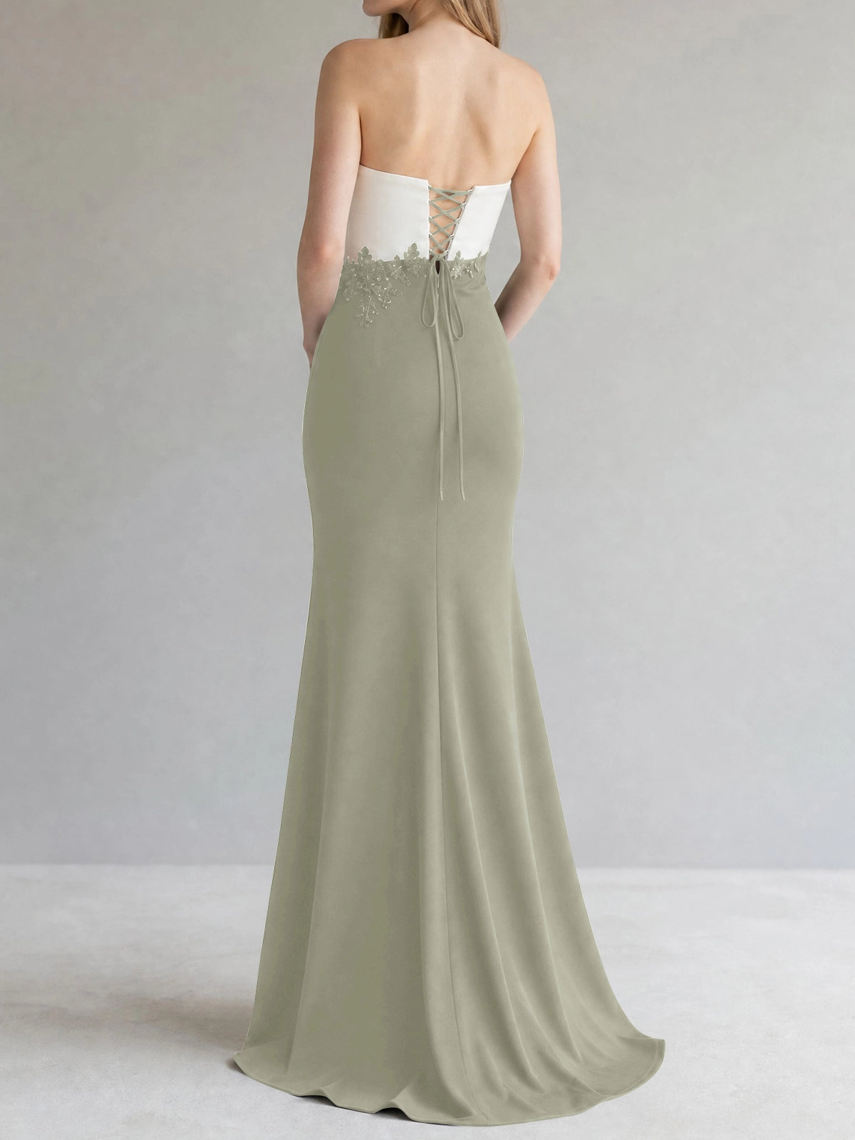 Trumpet Mother of the Bride Dress with Appliques