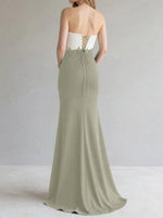 Trumpet Mother of the Bride Dress with Appliques
