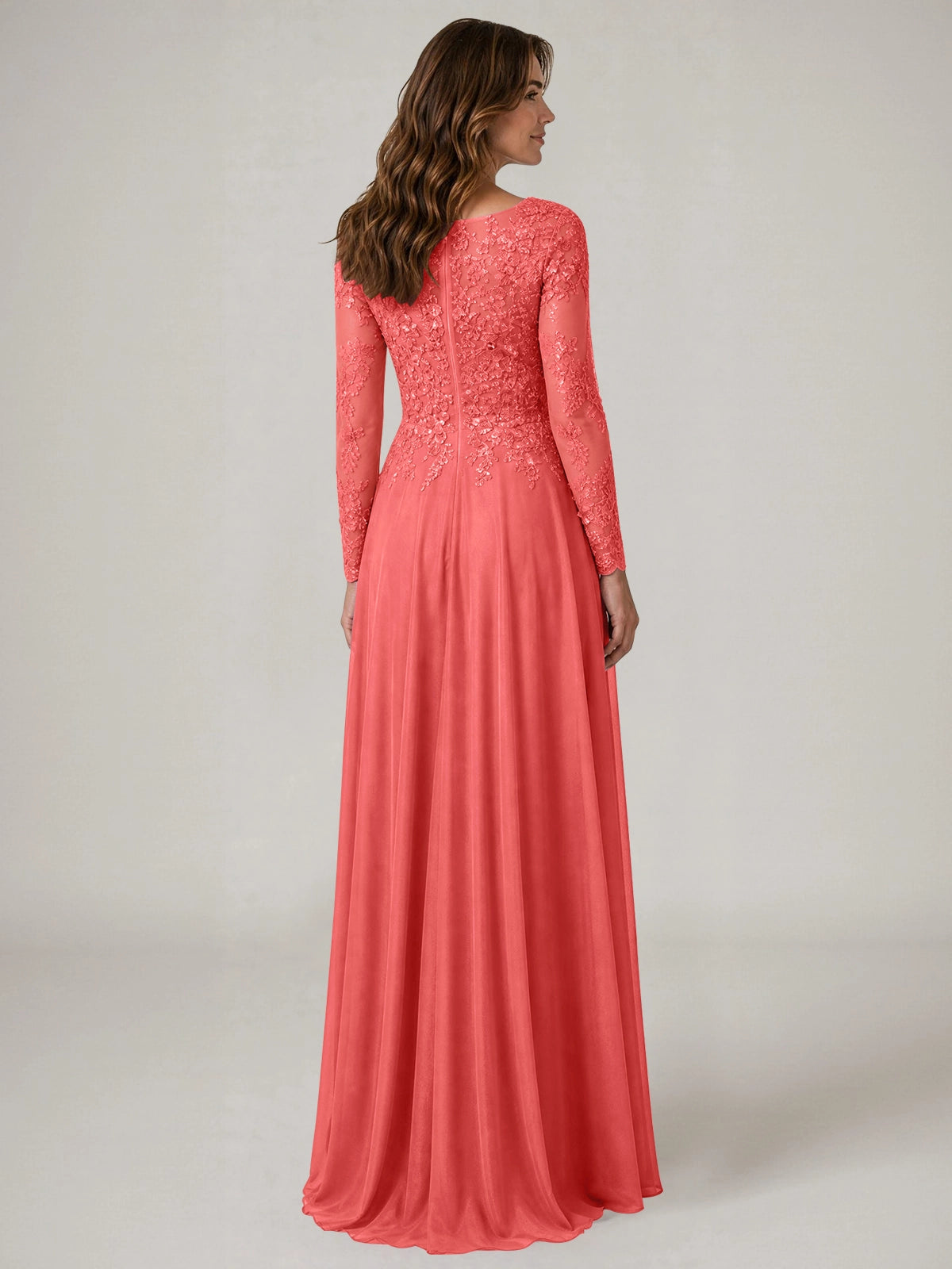 A-line Mother of the Bride Dress with Appliques