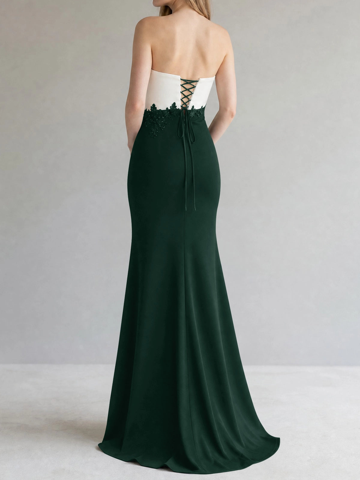 Trumpet Mother of the Bride Dress with Appliques