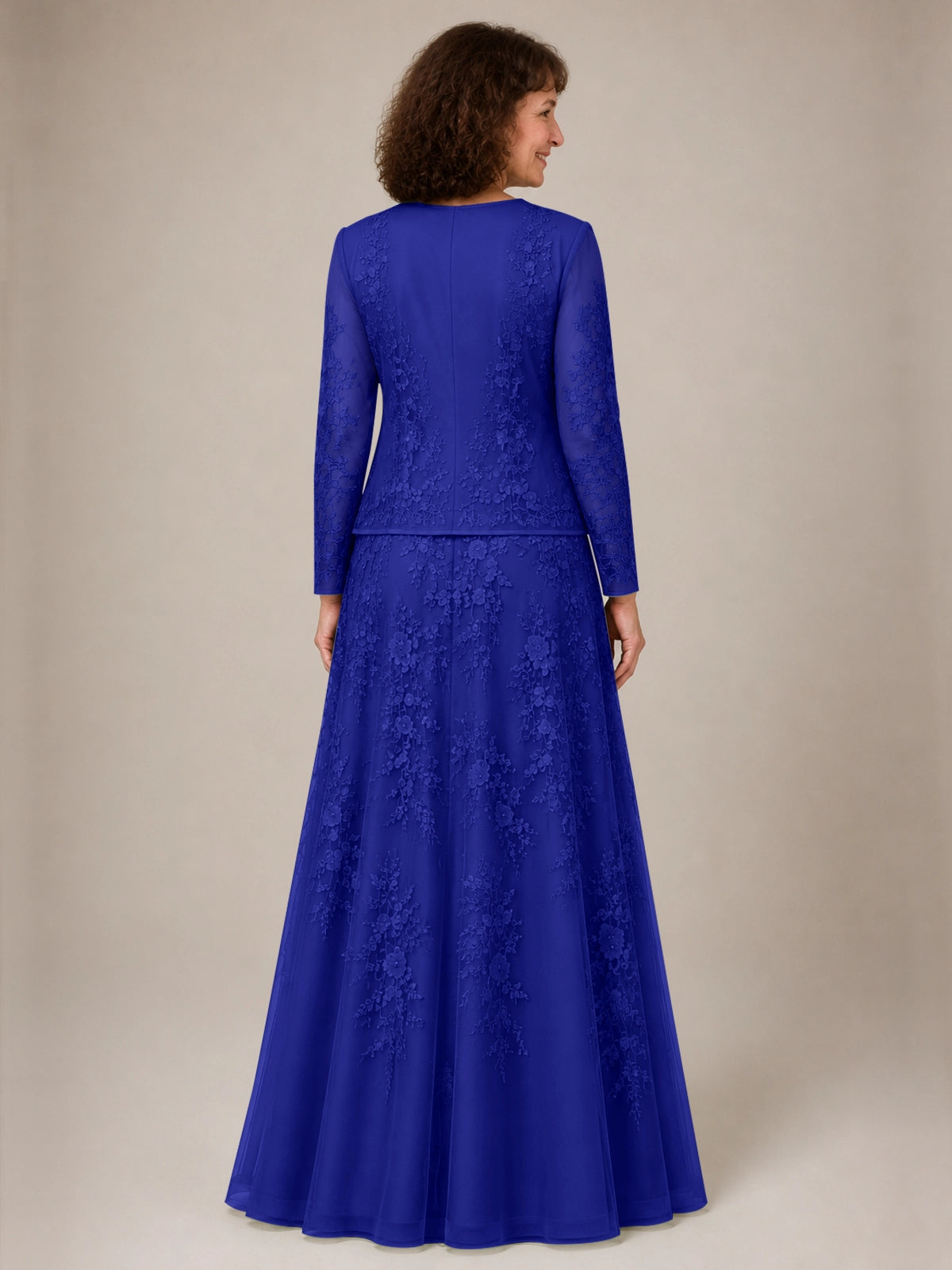 A-line Mother of the Bride Dress with Lace 