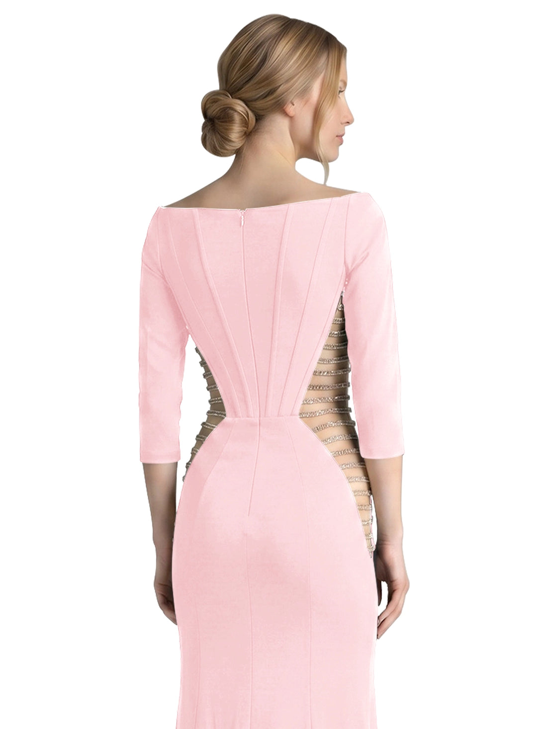 Side Cutout Slit Prom Dress 