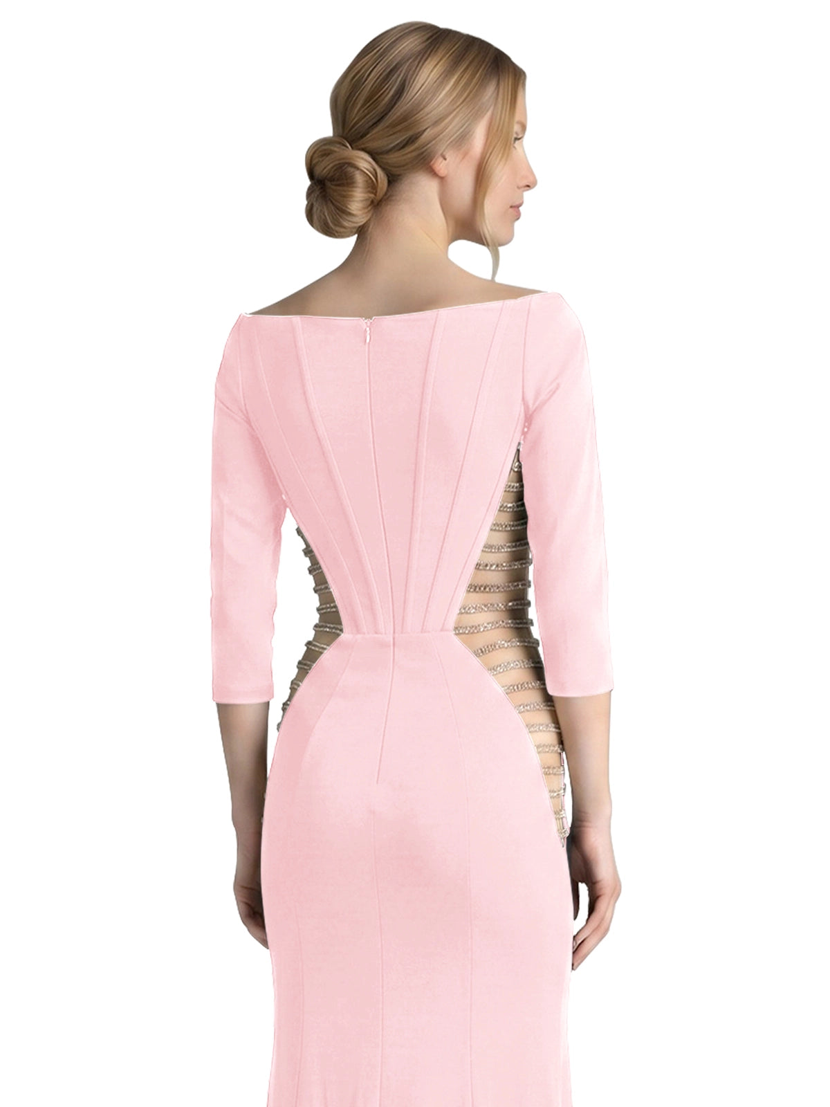 Side Cutout Slit Prom Dress 