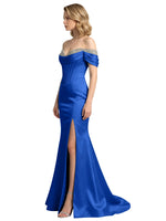 Corset Beaded Trumpet Prom Dress 