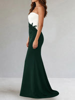 Trumpet Mother of the Bride Dress with Appliques