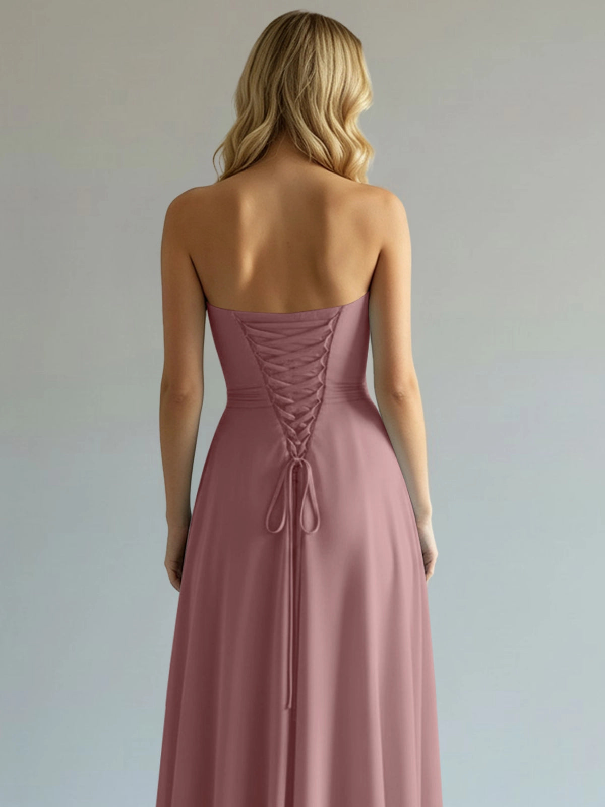 Sweetheart Bridesmaid Dress with Slit 