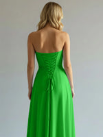 Sweetheart Bridesmaid Dress with Slit 