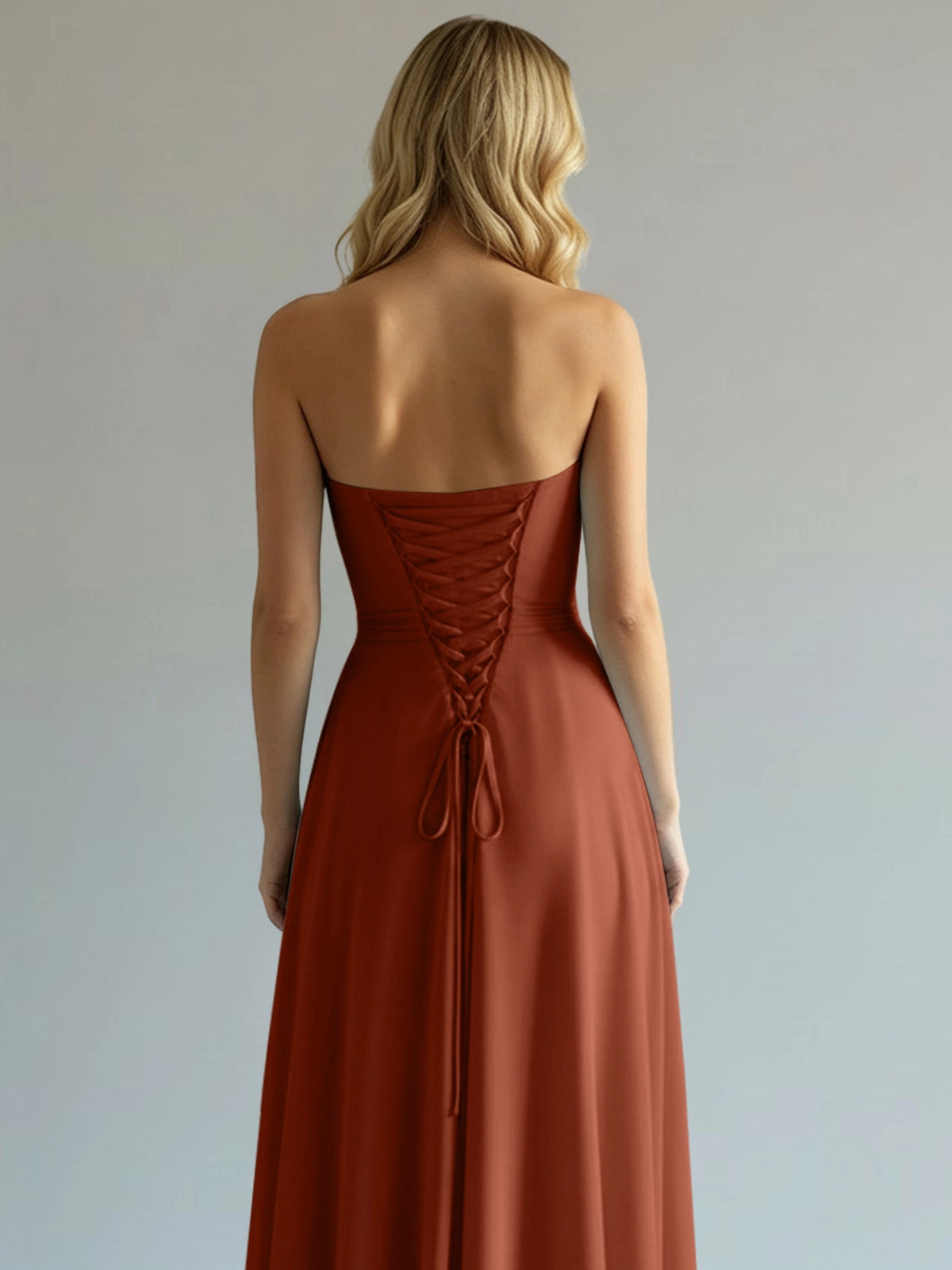 Sweetheart Bridesmaid Dress with Slit 