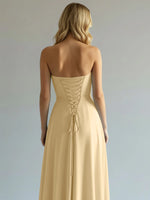 Sweetheart Bridesmaid Dress with Slit 