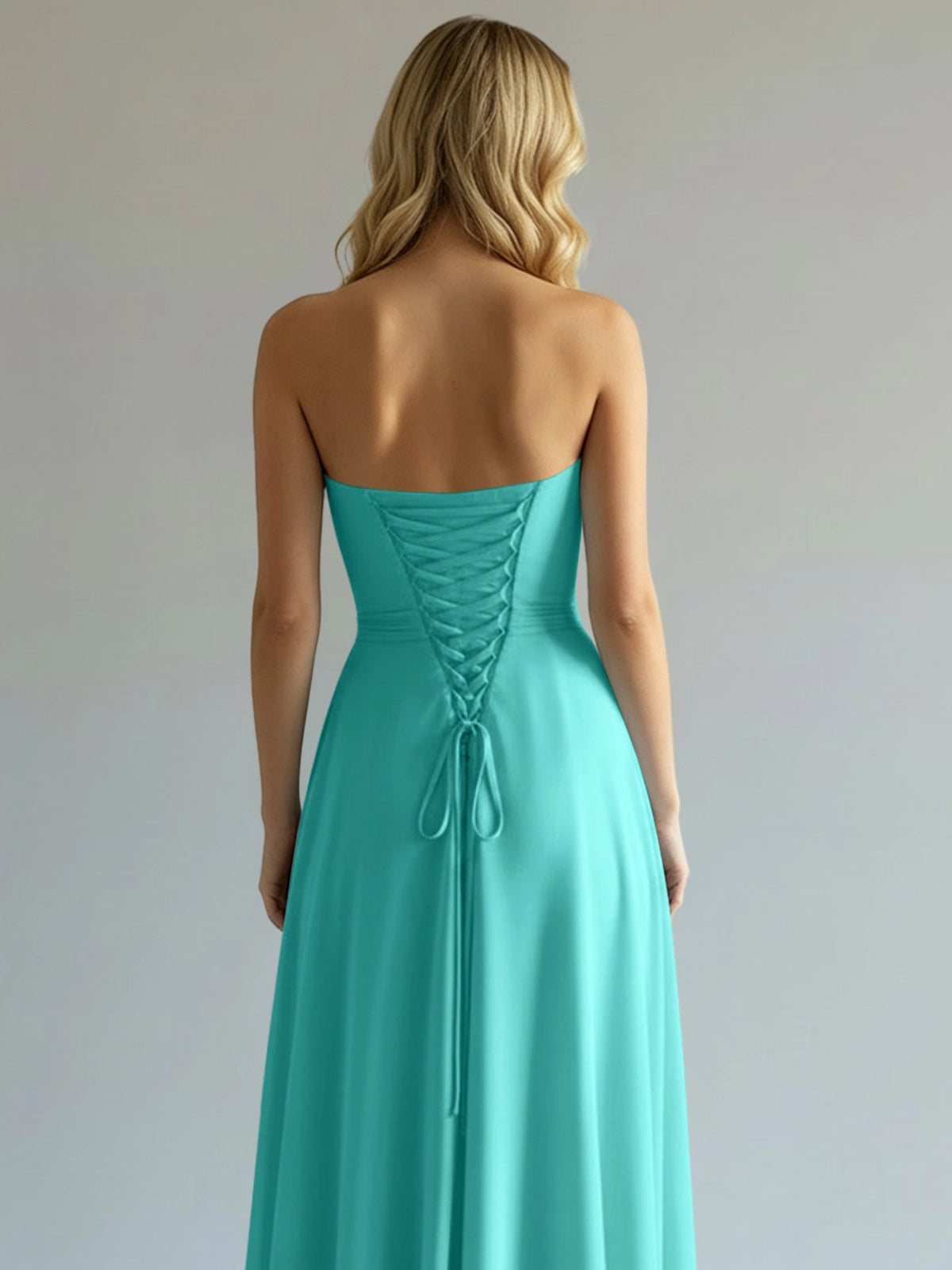 Sweetheart Bridesmaid Dress with Slit 