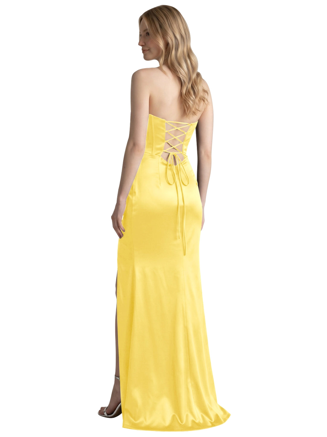 High Slit Sweetheart Prom Dress 