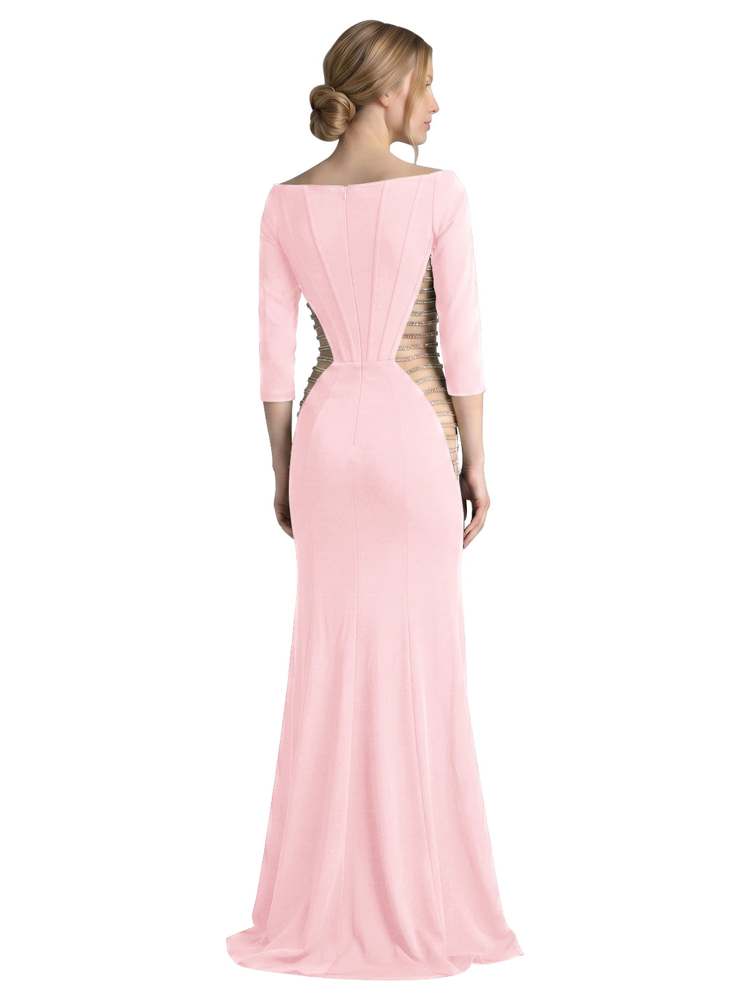 Side Cutout Slit Prom Dress 