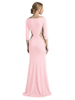Side Cutout Slit Prom Dress 