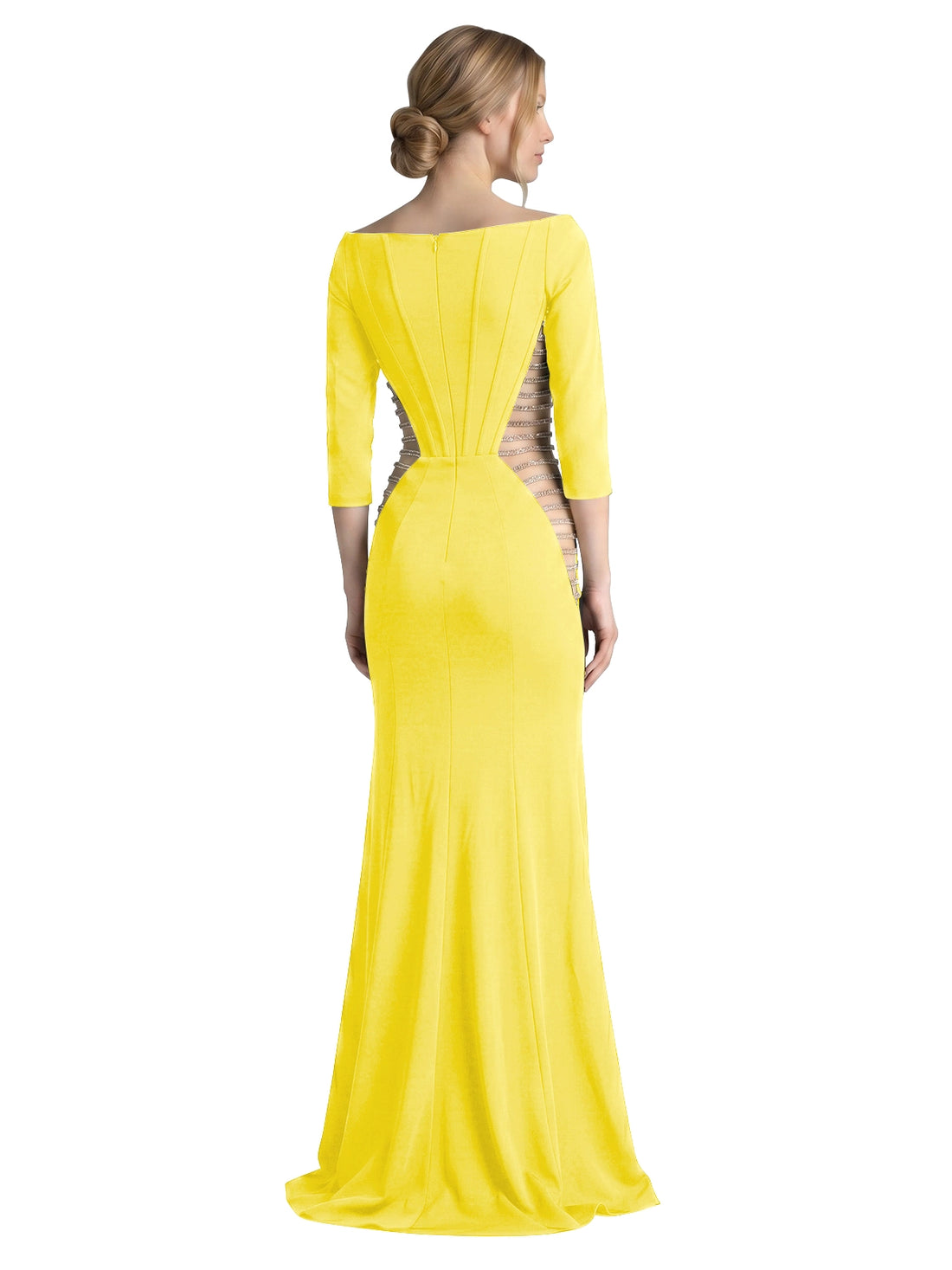 Side Cutout Slit Prom Dress 