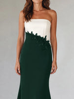 Trumpet Mother of the Bride Dress with Appliques