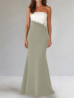 Trumpet Mother of the Bride Dress with Appliques