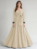 Stretch Satin Mother of the Bride Dress with Crystal