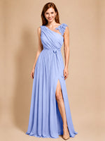 Chiffon Prom Dress with Appliques