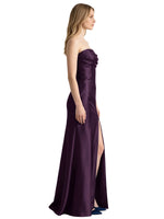 Strapless Ruched Bodice Prom Dress 