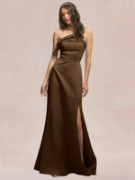 Satin Bow Accent Bridesmaid Dress 