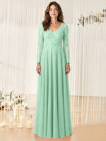 A-line Mother of the Bride Dress with Appliques