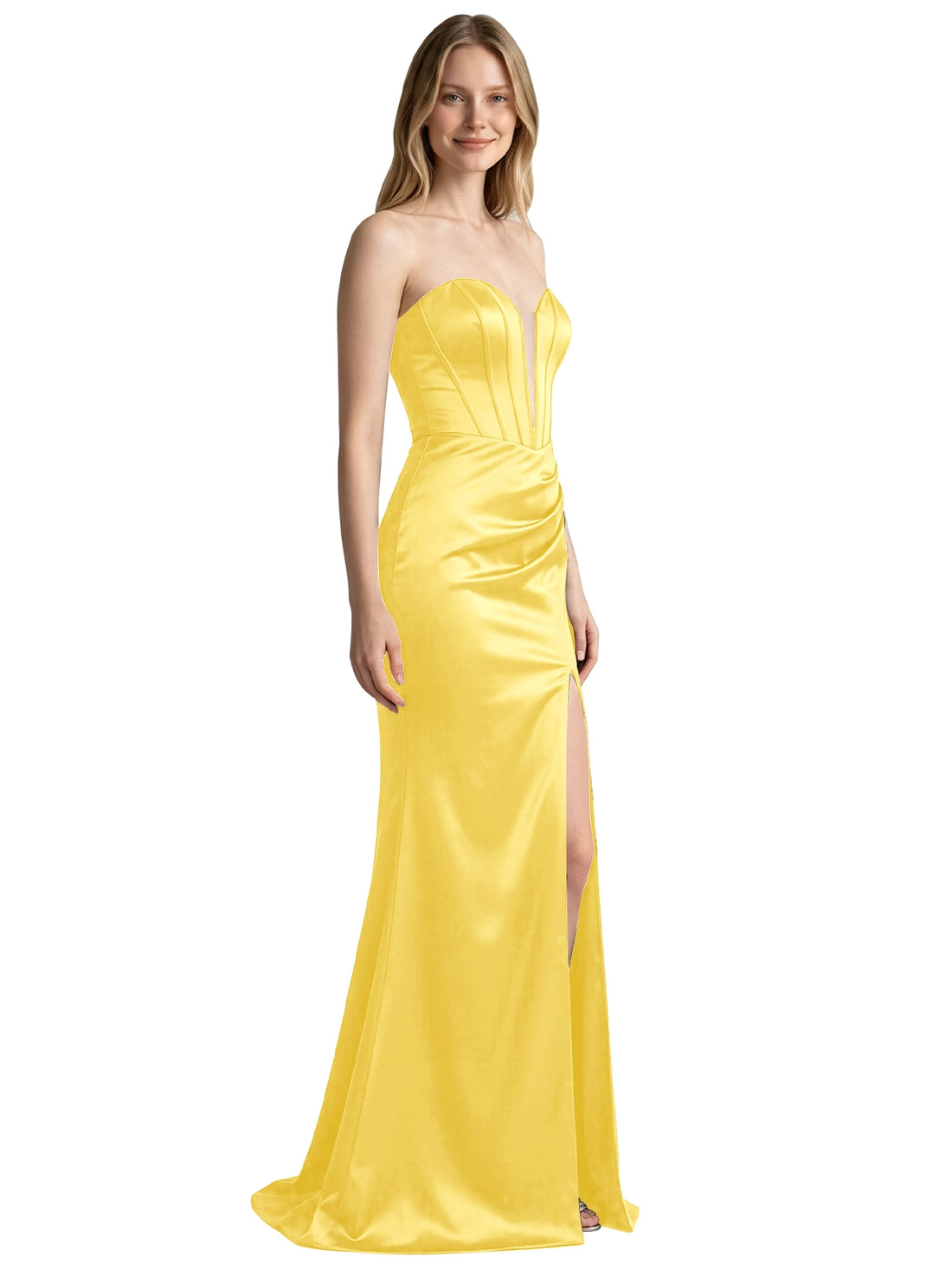 High Slit Sweetheart Prom Dress 