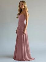 Sweetheart Bridesmaid Dress with Slit 